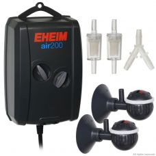 Компрессор для аквариума двухканальный бесшумный Eheim air pump 200л/ч 3702010